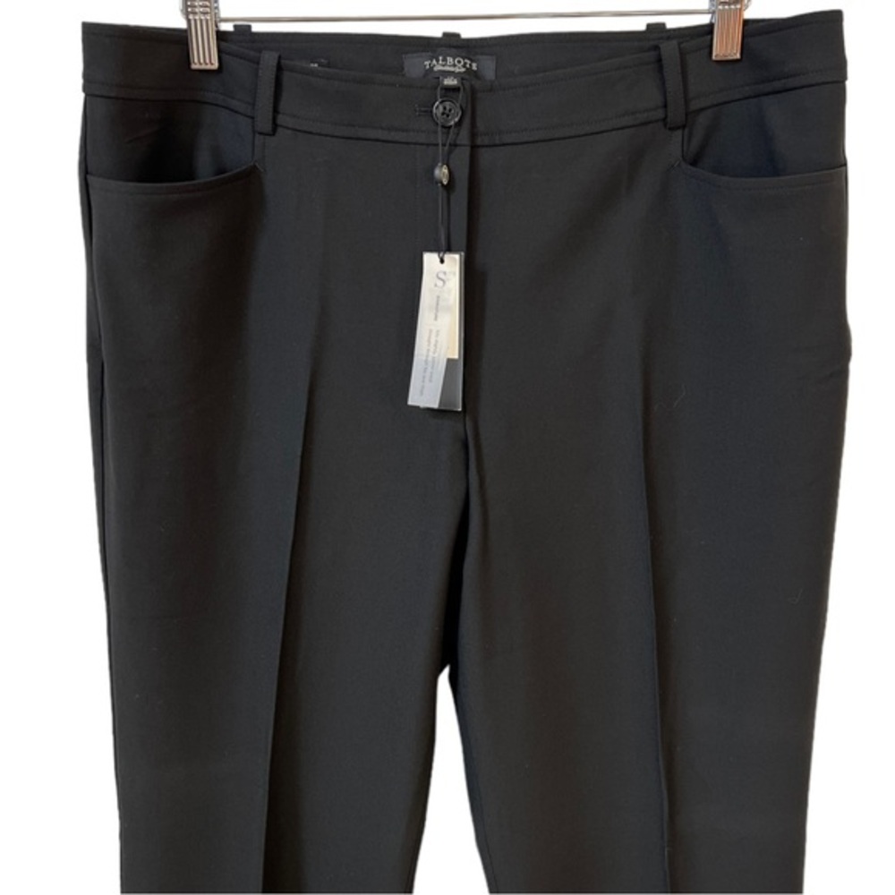Talbots Black Straight-Leg Trousers